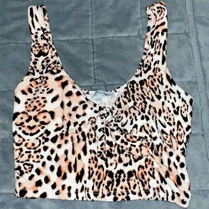 Cheetah Print Crop Top